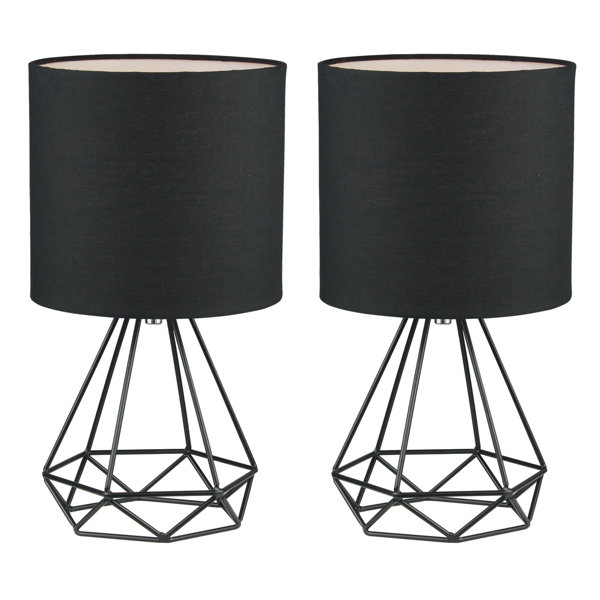 Oliver Beechmoor 31.6Cm Black Paint Table Lamp Set Wayfair.co.uk